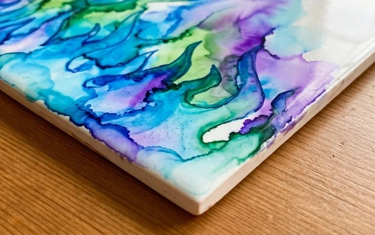 Tile Fire Art - The Crafting Chicks