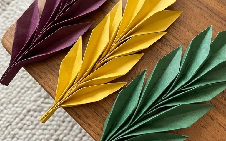 How to Make an Origami Olive Branch