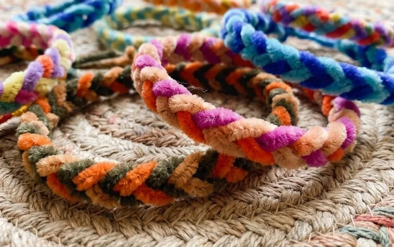 Braided Pipe Cleaner Bracelets